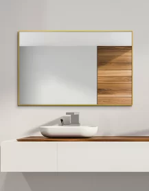  Fürdőszobai tükör alumínium keretben - Keya