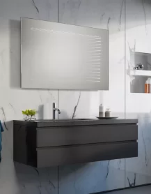  3D Illusion LED fürdőszobai tükör LED világítással