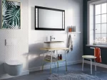Cubi LED fürdőszobai tükör LED világítással 70x60 cm