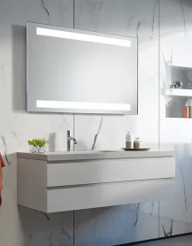  Duett LED fürdőszobai tükör LED világítással