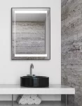 Selita LED fürdőszobai tükör alumínium keretben