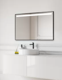  Madene 1 LED fürdőszobai tükör alumínium keretben