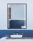 Felisa LED fürdőszobai tükör alumínium keretben