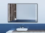 Felisa LED fürdőszobai tükör alumínium keretben