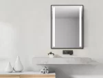 Korin LED fürdőszobai tükör alumínium keretben