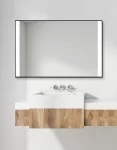 Gala LED fürdőszobai tükör alumínium keretben