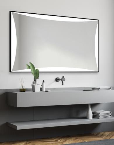 Loren LED fürdőszobai tükör alumínium keretben