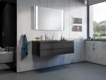 Panorama LED fürdőszobai tükör LED világítással