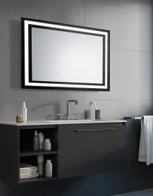 Vitrum LED fürdőszobai tükör LED világítással 53x63 cm