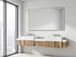 Fürdőszobai tükör alumínium keretben - Tavi