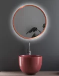 SCANDINAVIA Copper LED tükör 