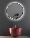 SCANDINAVIA Silver LED tükör 