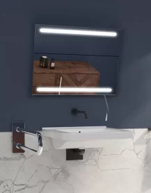 MED Duetto fürdőszobai tükör LED 