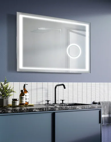  Window LED fürdőszobai tükör LED világítással 100x65 cm